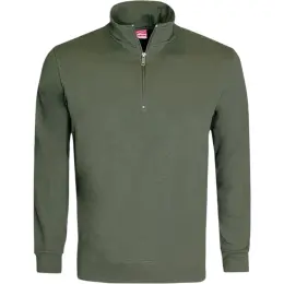 FWRD Quarter Zip Sweater Olive Front